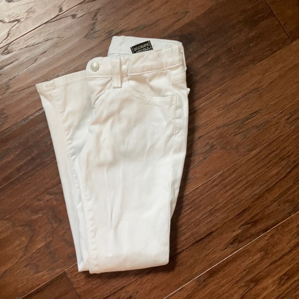 Girls designer jeans. Size 6. White
